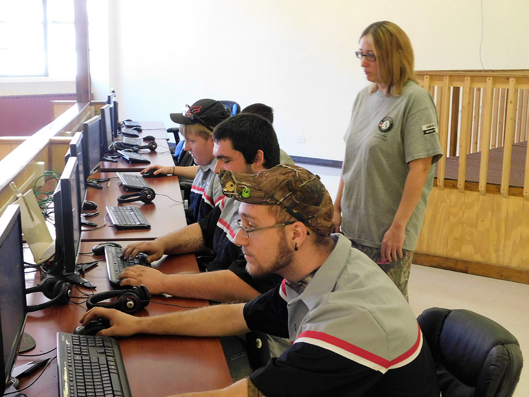 Students in Appalachia receive vocational training and computer skills through the Americans Helping Americans program.