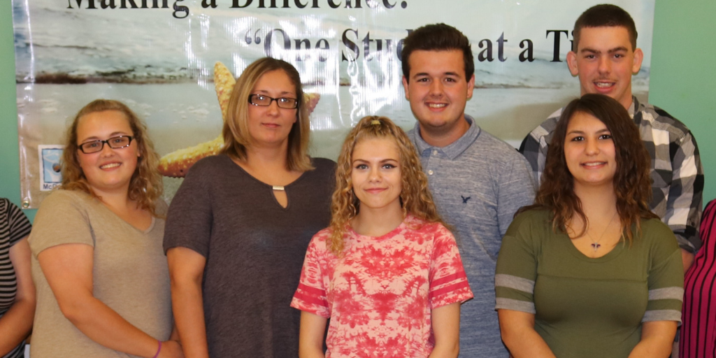 Students at a vocational school in West Virginia