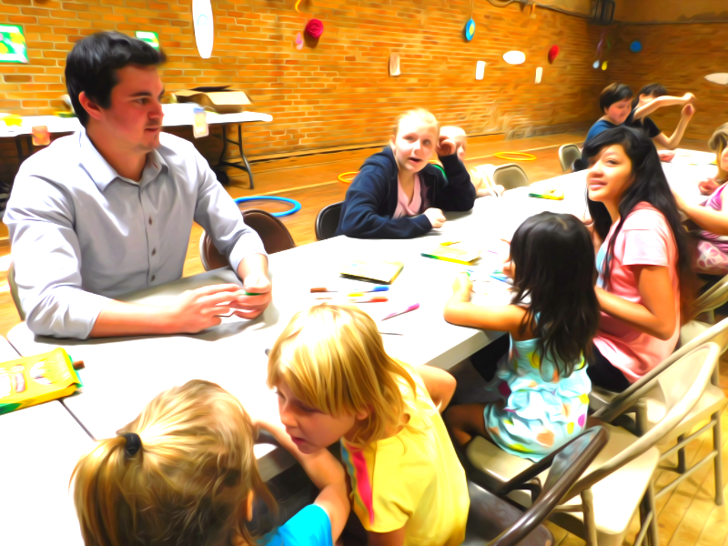 Making friends at summer camp in Appalachia