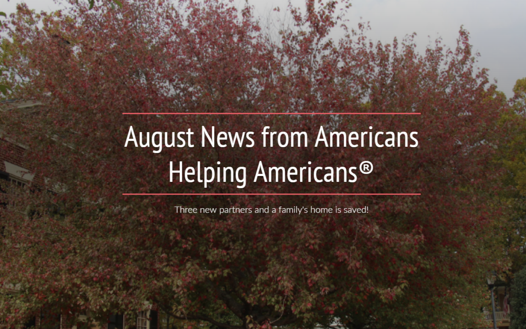 Three new partners and a family’s home is saved!