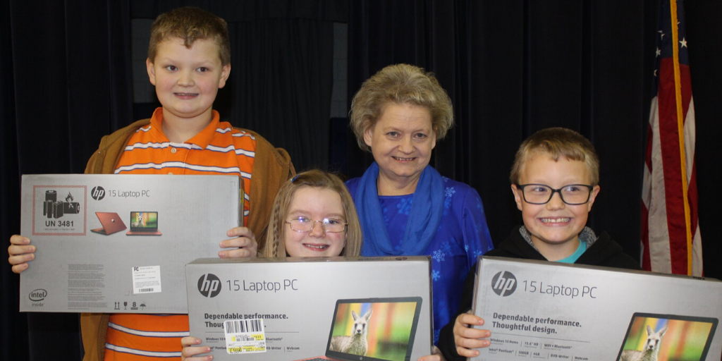 Laptop computers for students as part of Digital Divide program