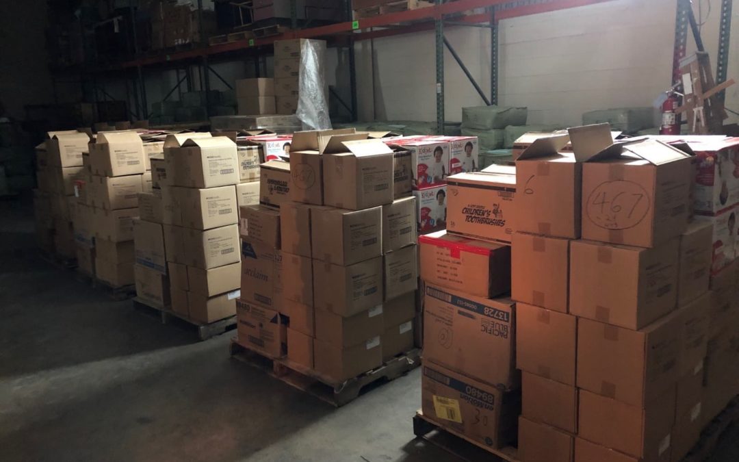 Shipping Pallets of Hope to our Partners