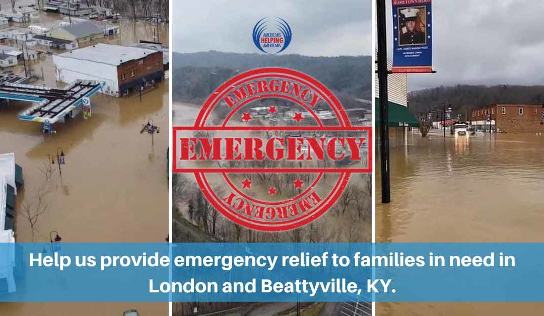 Americans Helping Americans Aims to Provide Immidiate Relief to Families Impacted by a Flood in Kentucky