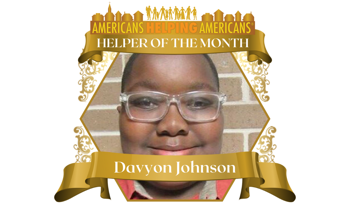 HELPER OF THE MONTH Davyon Johnson