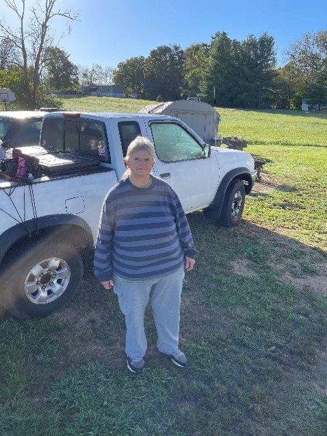 Billie, a mobile home owner in East Tennessee, receiving critical home repairs through AMOS and Americans Helping Americans.