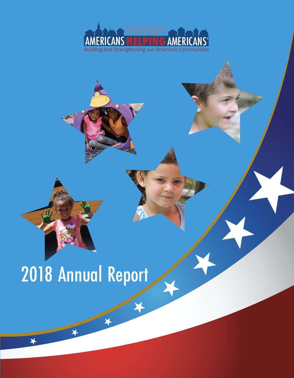 Cover of Americans Helping Americans® 2018 Annual Report.