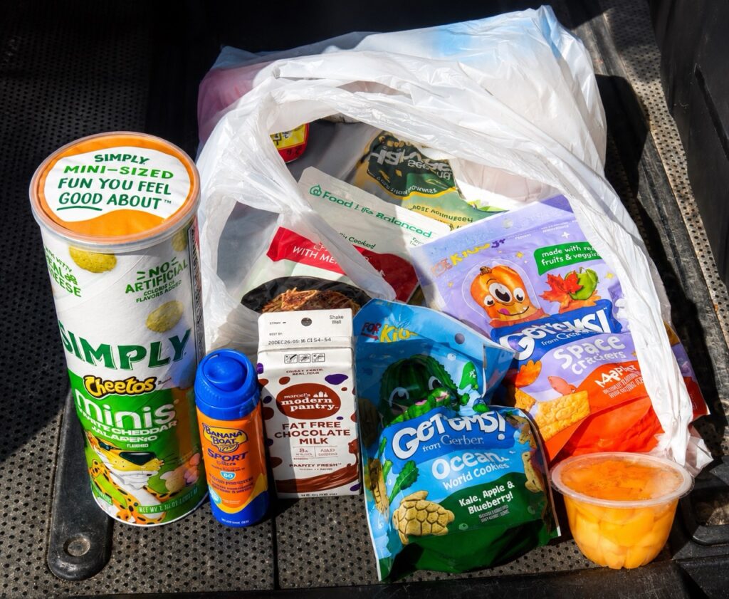 Volunteers with the AMOS Lunch Box program provide food assistance to a family in Appalachian Tennessee